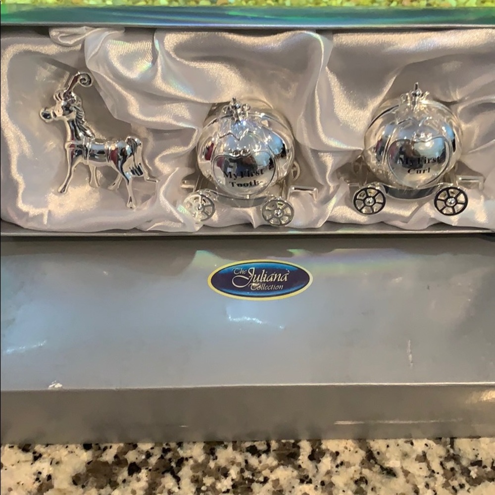 Juliana Collection Silver First Tooth & Curl Set